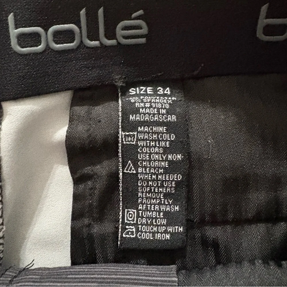 Lot Of 2 Bolle Casual Chino Shorts Mens 34‎ Black Brown Khaki Performance Pocket